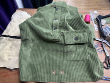 Load image into Gallery viewer, Green Cord Smock