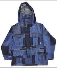 Load image into Gallery viewer, Denim Patchwork C19FaceSmock

