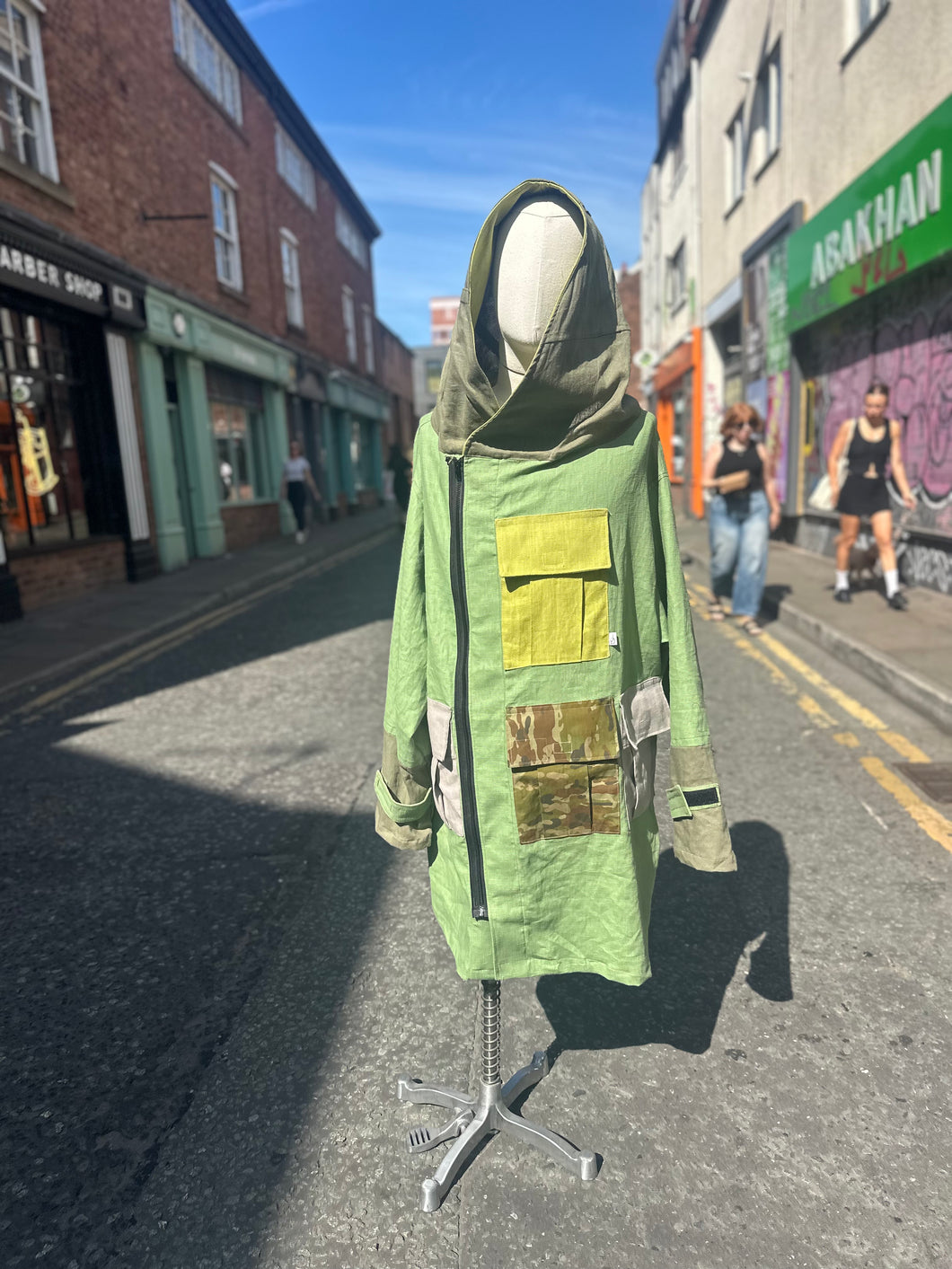 Linen Asymmetrical Parka