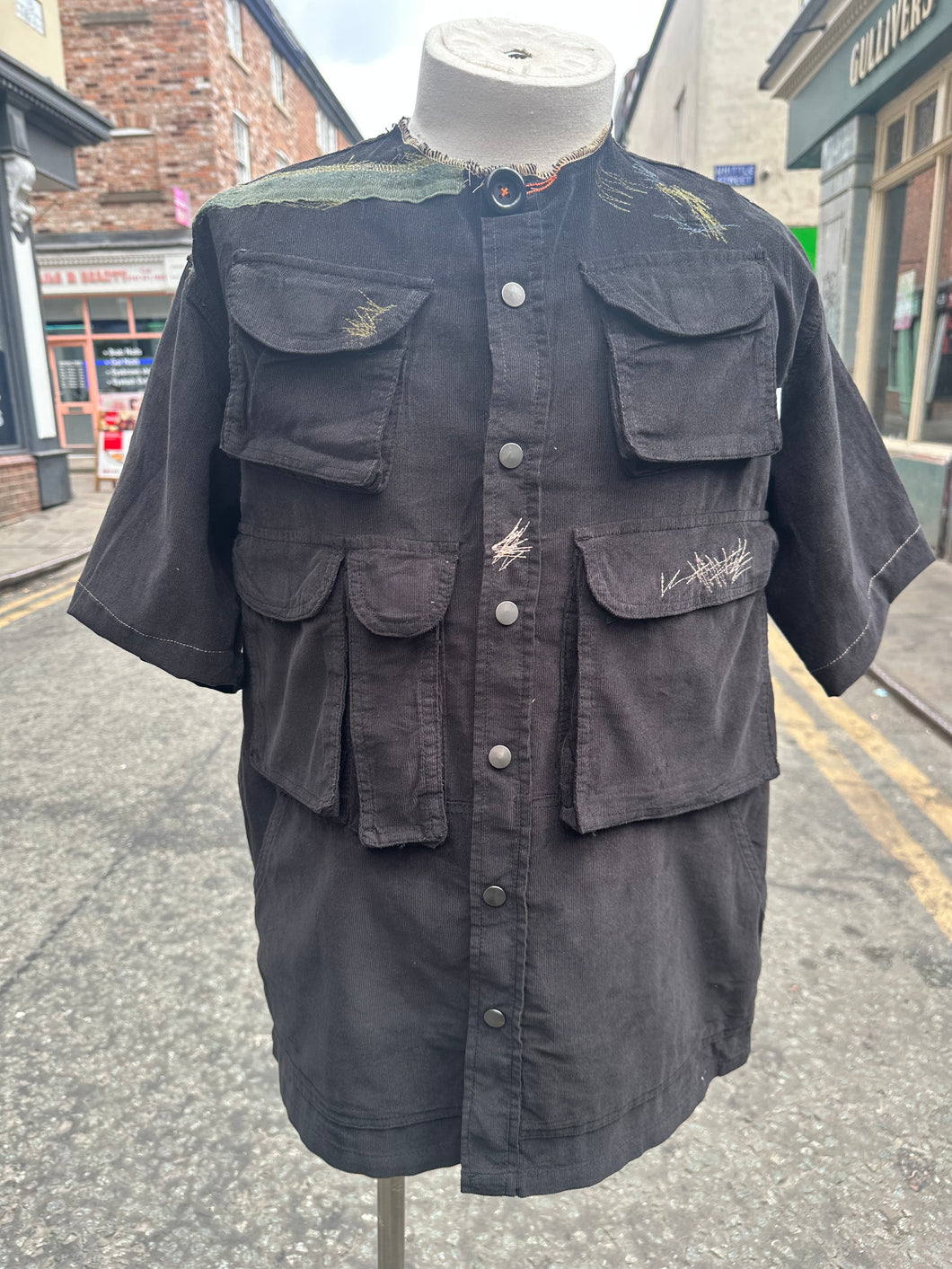 Short Sleeve Utility Shirt black