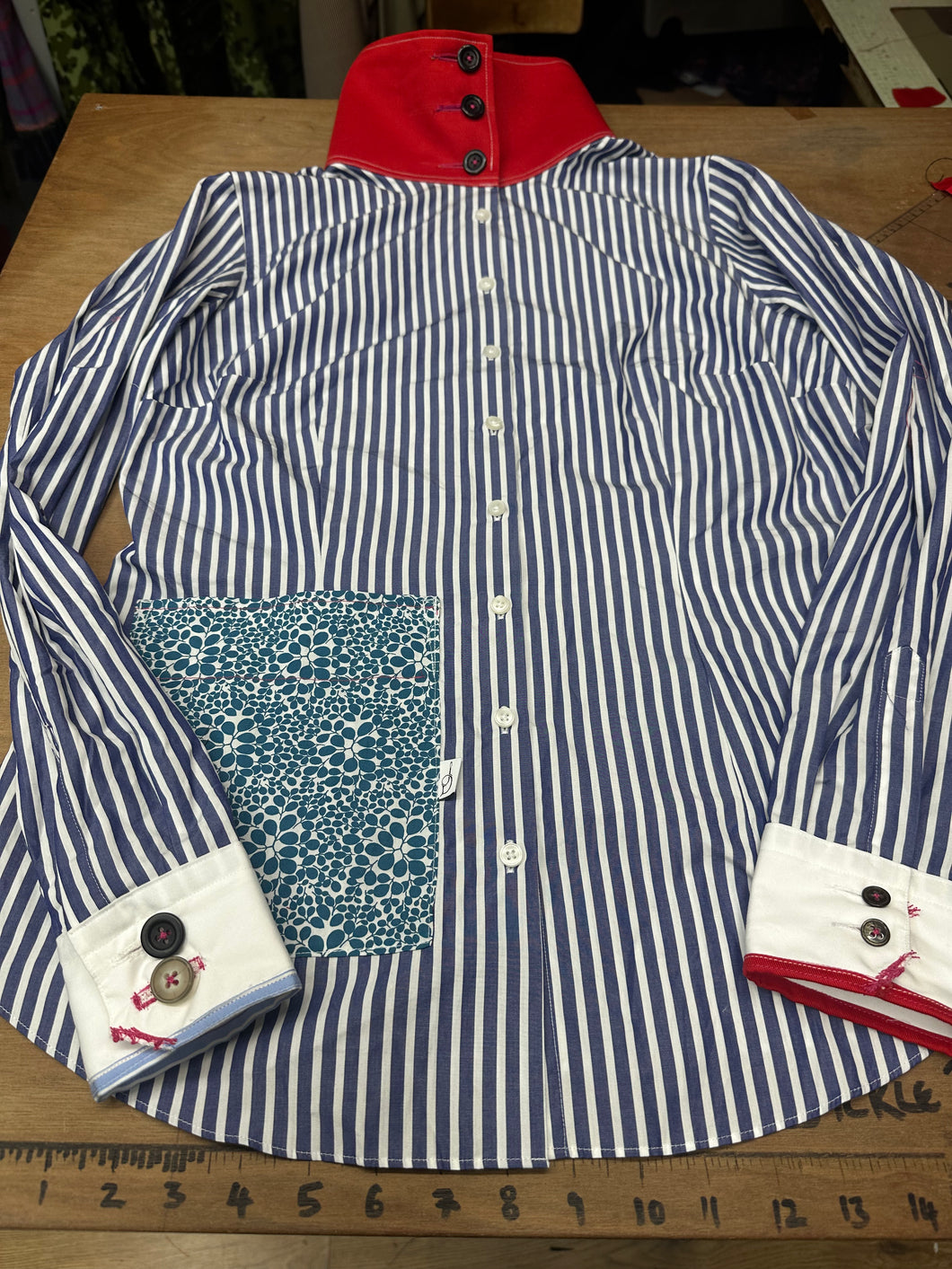 Ladies pinstripe shirt